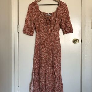 NWT Floral Orange Dress